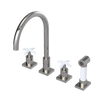 Rubinet Widespread Kitchen Set with Hand Spray Polished Nickel
