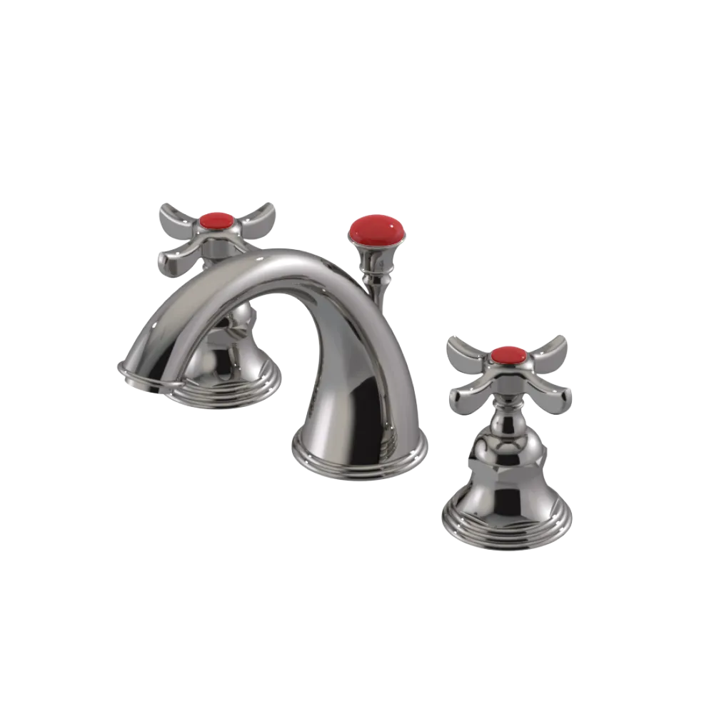 Rubinet Widespread Lav. Set. (less drain) Polished Nickel
