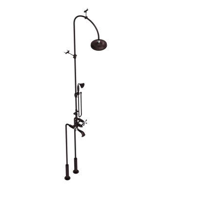 Rubinet Floor Mount Tub & Shower with hand held shower Oil Rubbed Bronze