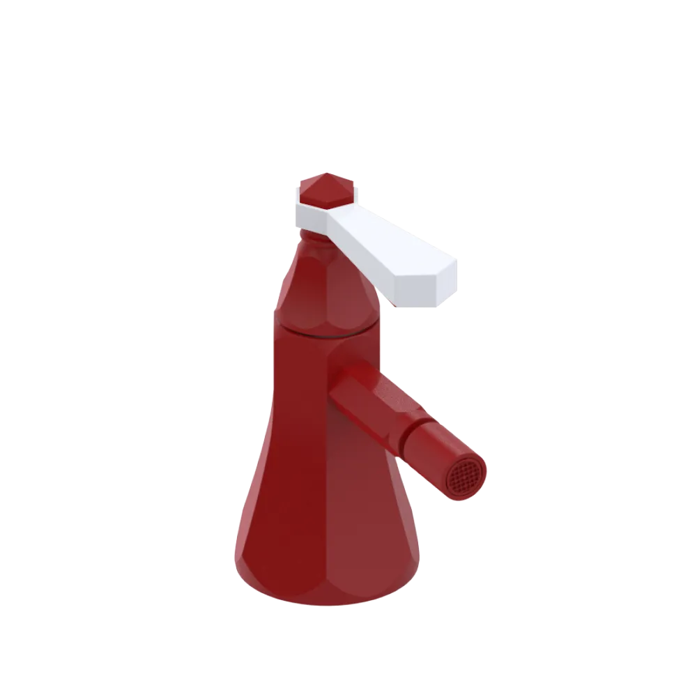 Rubinet Single Control Bidet Fitting (less drain) Maroon