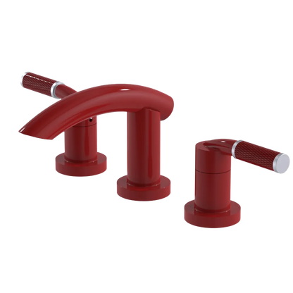 Rubinet Widespread Lav. Set. (less drain) Red