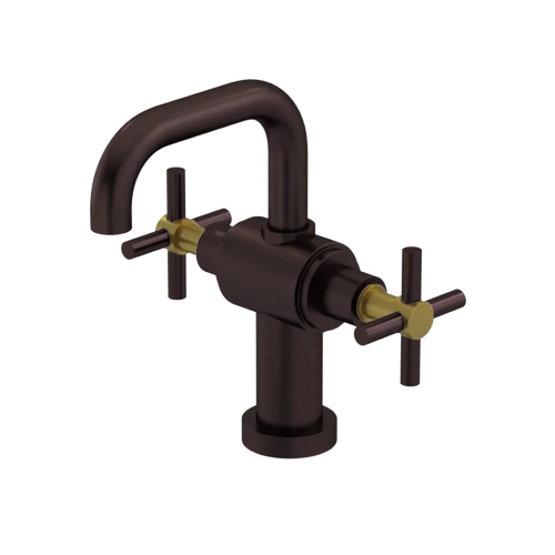 Rubinet Single Hole Dual Handle Lav. Set. (less drain) Oil Rubbed Bronze
