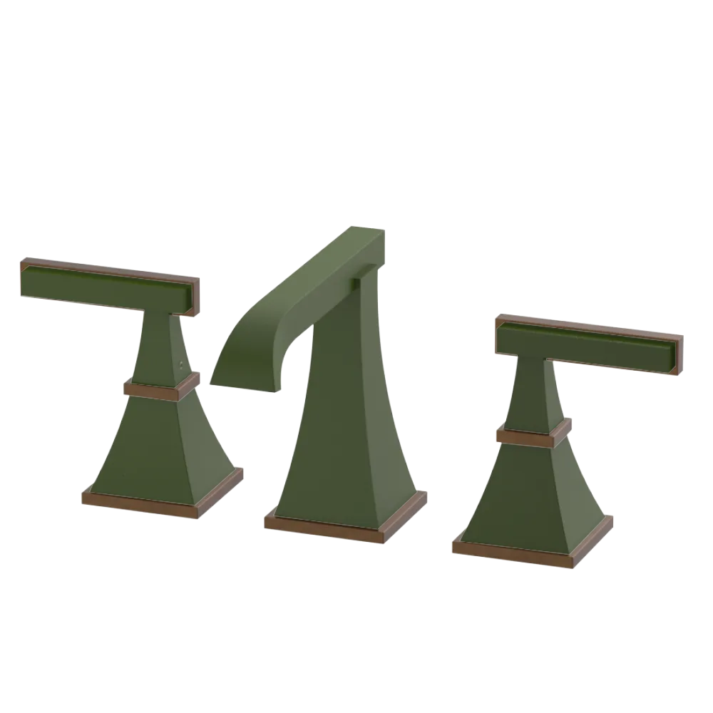 Rubinet Widespread Lav. Set. (less drain) Green Envy