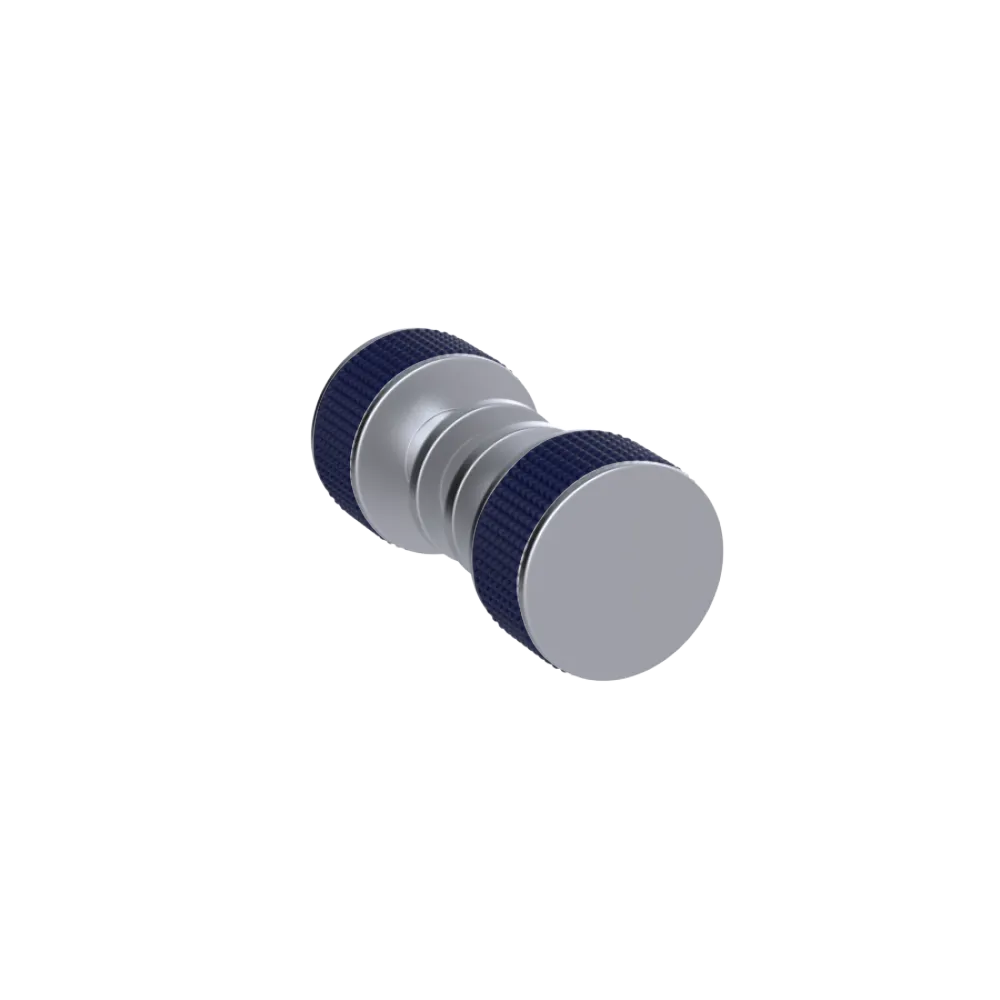 Rubinet Shower Door Knob (set) Satin Chrome