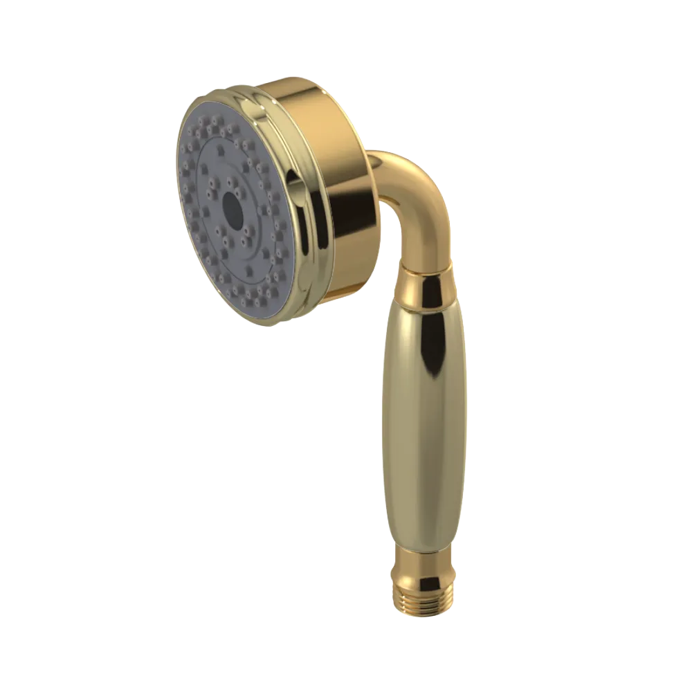 Rubinet 3 Function Hand Held Shower Only Gold