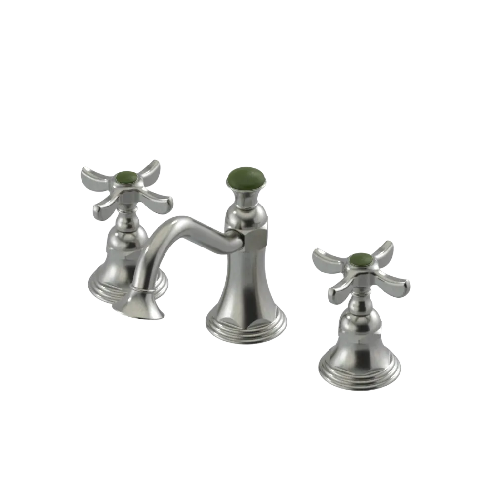 Rubinet Widespread Lav. Set. (less drain) Satin Nickel