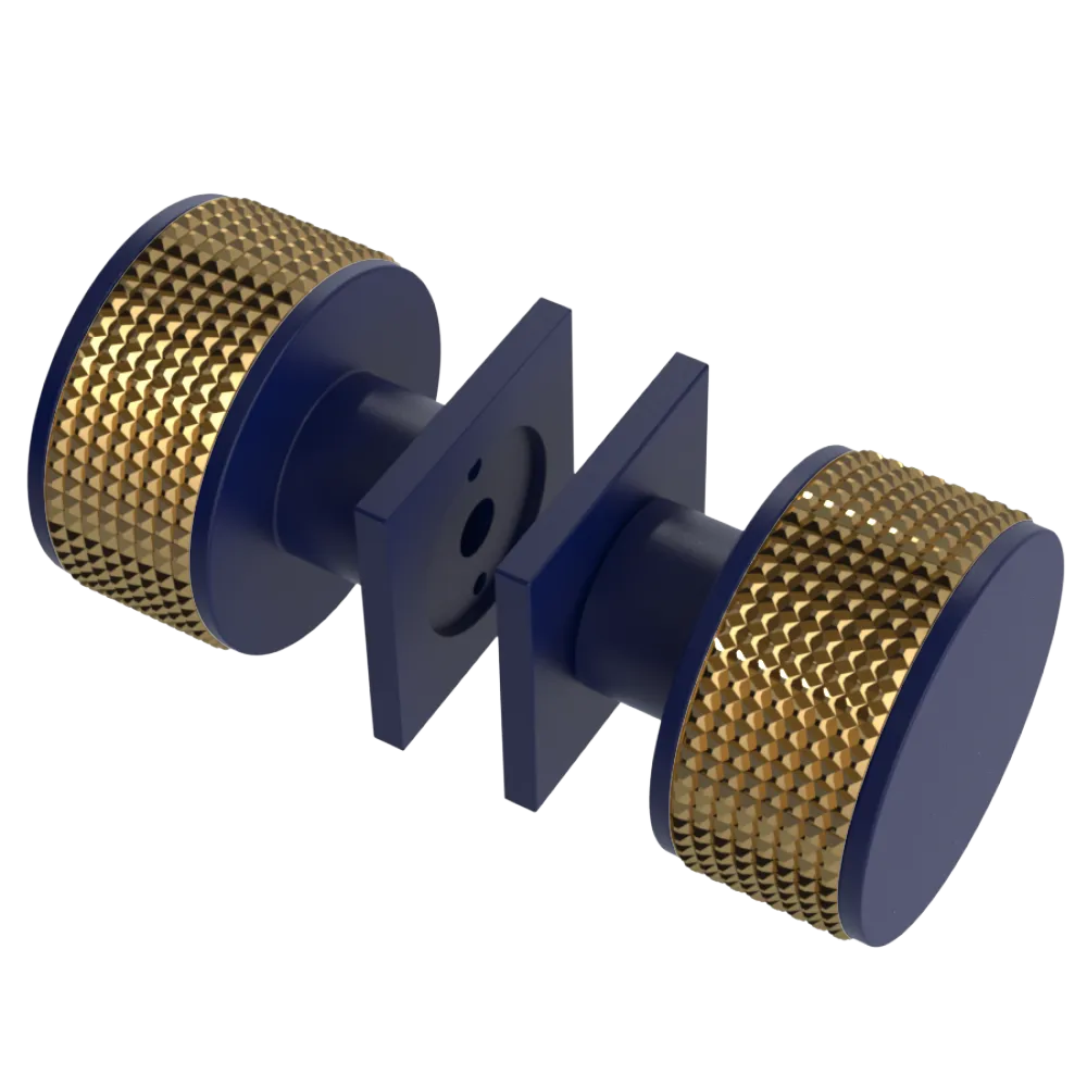 Rubinet Shower Door Knob (set) Midnight Blue