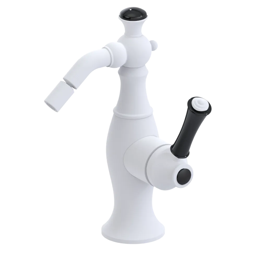 Rubinet Single Control Bidet Fitting (less drain) Matt White