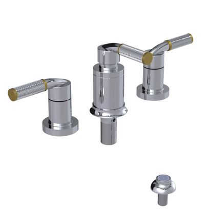 Rubinet Bidet Fitting with Spray, Diverter, and Vacum Breaker (Less Drain) Chrome