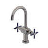 Rubinet Single Hole Dual Handle Lav. Set with LaSalle Spout (less drain) Polished Nickel