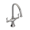Rubinet Two Handle Single Hole Kitchen Set Polished Nickel