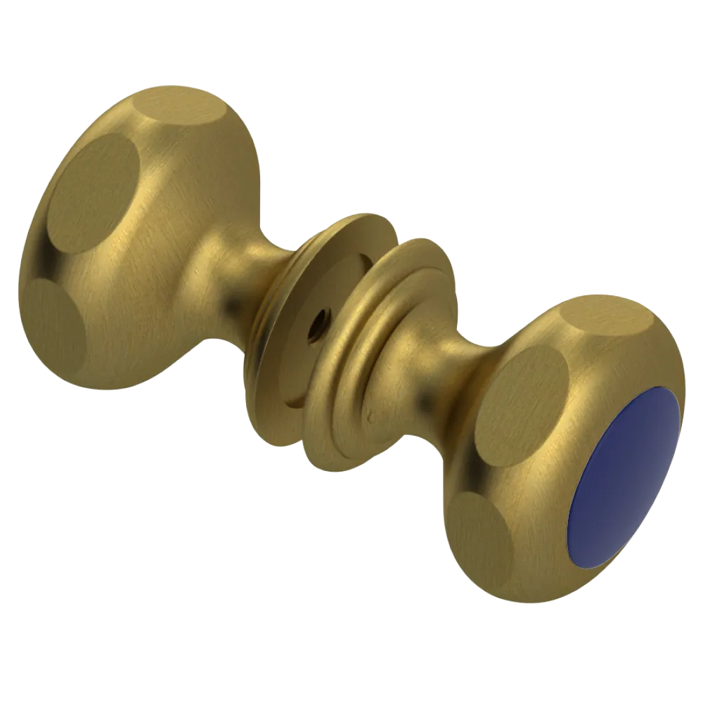 Rubinet Shower Door Knob (set) Antique Brass Matt