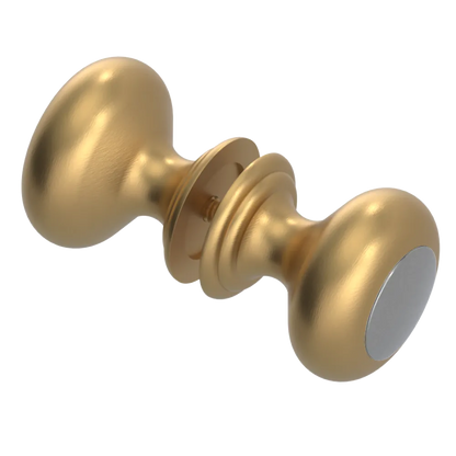 Rubinet Shower Door Knob (set) Satin Gold