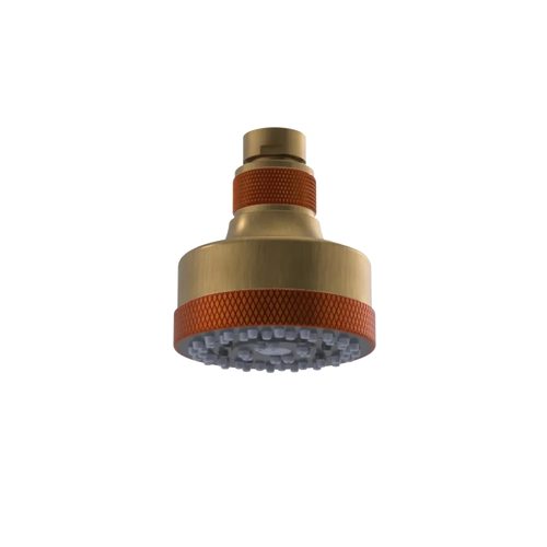 Rubinet 3 FUNCTION SHOWER HEAD Antique Brass Matt
