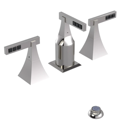 Rubinet Bidet Fitting with Spray, Diverter, and Vacum Breaker (Less Drain) Polished Nickel
