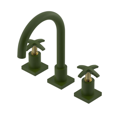 Rubinet Widespread Lav. Set. (less drain) Green Envy