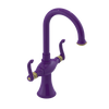 Rubinet Single Hole Dual Handle Lav. Set. (less drain) Purple Haze