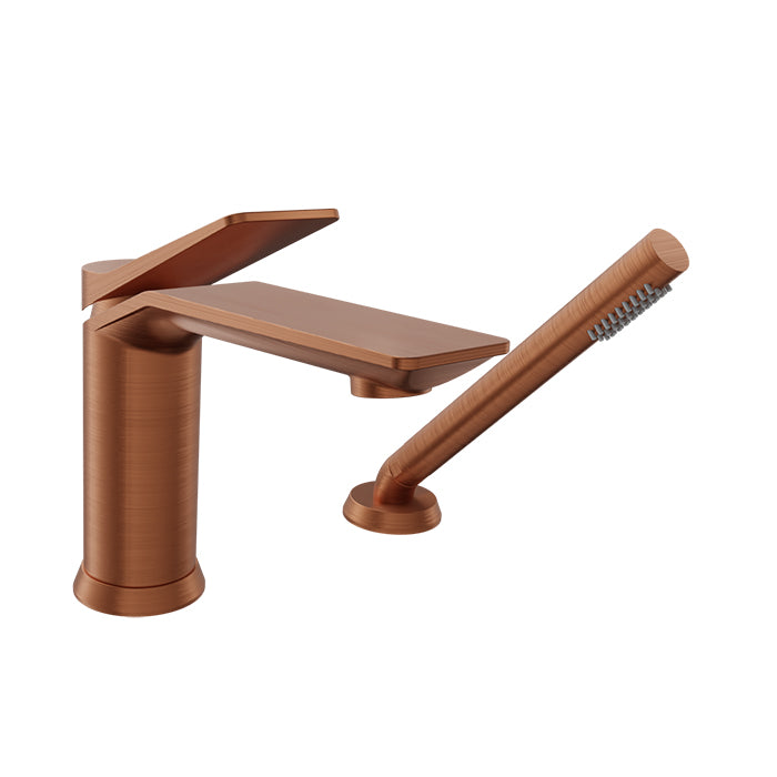 Baril 2-piece tub filler with hand shower