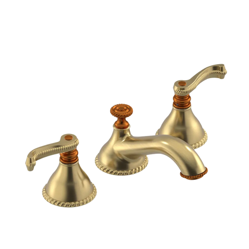 Rubinet Widespread Lav. Set. (less drain) Satin Gold