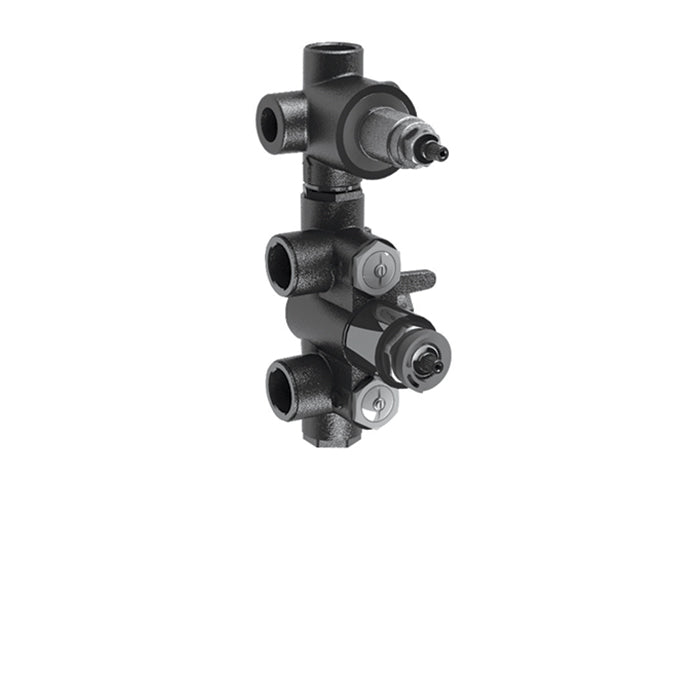 Cabano 3/4" thermostatic with 2 way diverter