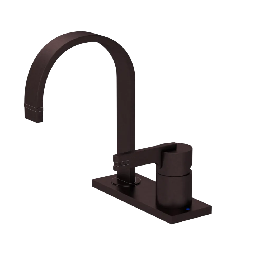 Rubinet 4" Centre Single Control Lav. Set (less drain) Oil Rubbed Bronze