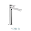Tall single hole lavatory faucet with drain
