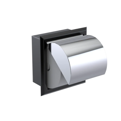 Rubinet RECESSED TOILET PAPER HOLDER Black