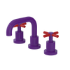 Rubinet Widespread Lav. Set. (less drain) Purple Haze