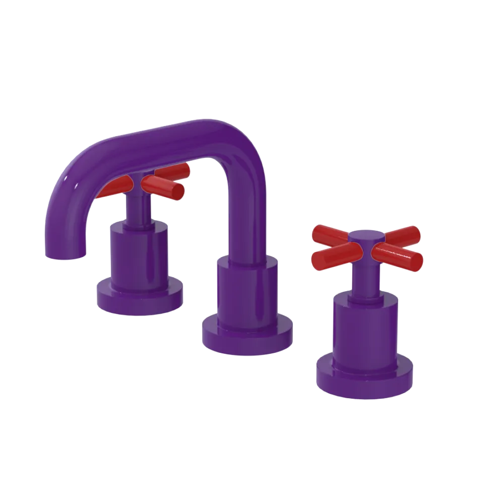 Rubinet Widespread Lav. Set. (less drain) Purple Haze