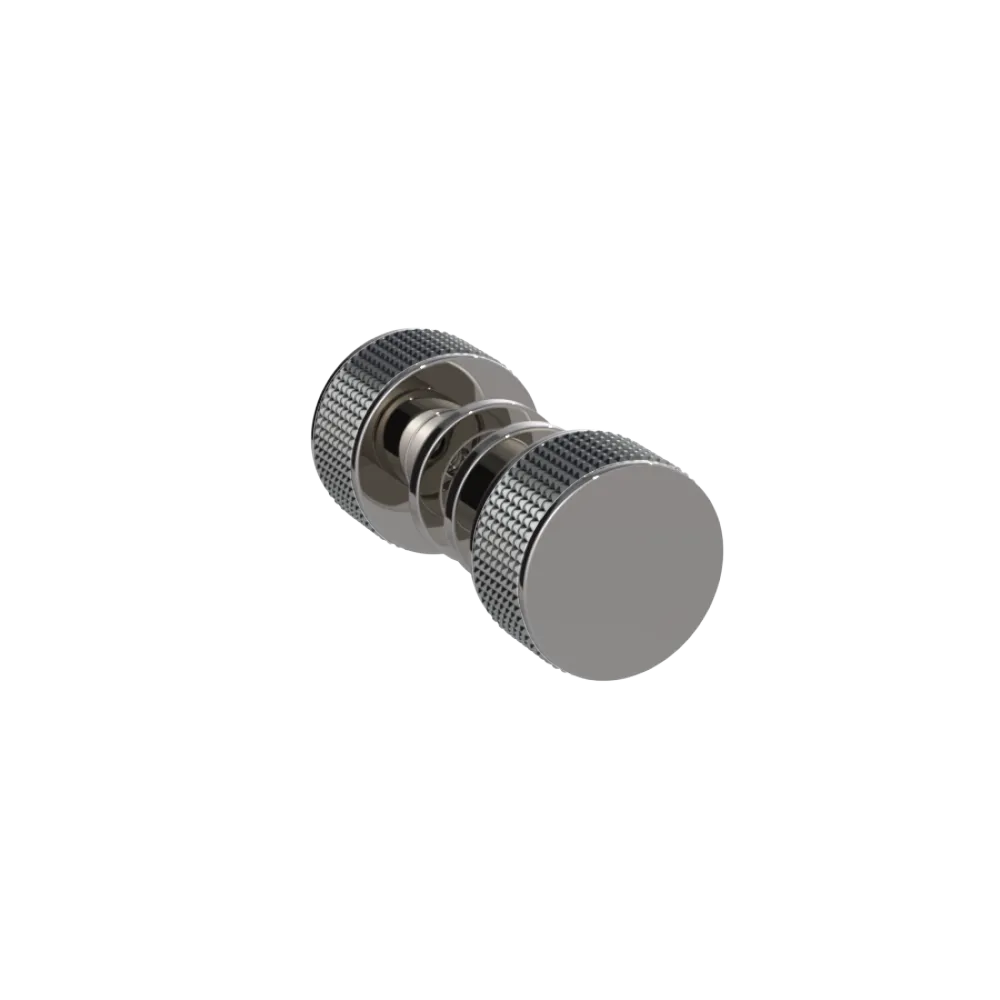 Rubinet Shower Door Knob (set) Polished Nickel