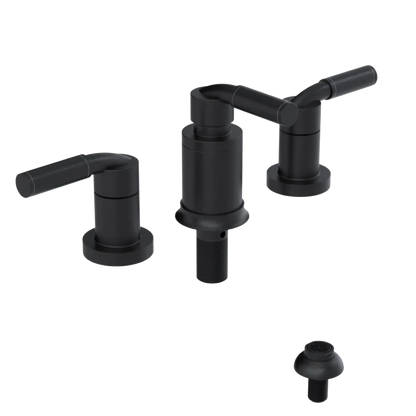 Rubinet Bidet Fitting with Spray, Diverter, and Vacuum Breaker (less drain) Matt Black