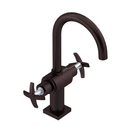 Rubinet Single Hole Dual Handle Lav. Set. (less drain) Oil Rubbed Bronze
