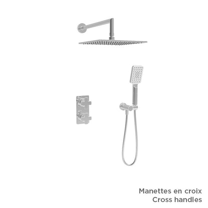Baril Complete thermostatic pressure balanced shower kit without handle