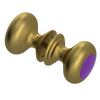 Rubinet Shower Door Knob (set) Antique Brass Matt