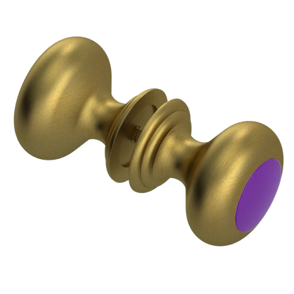Rubinet Shower Door Knob (set) Antique Brass Matt