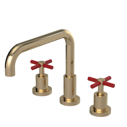 Rubinet Widespread Kitchen Set Gold