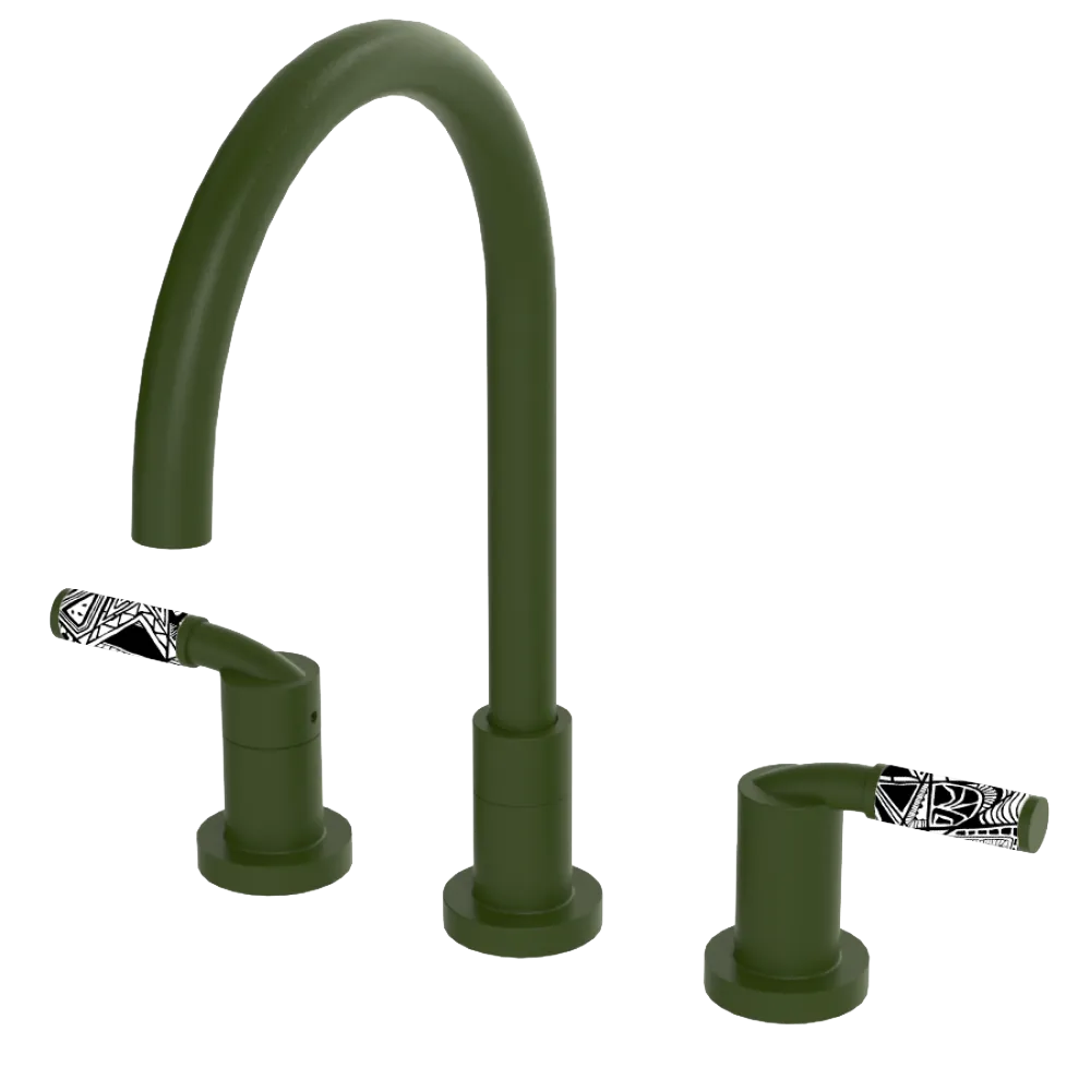 Rubinet Widespread Kitchen Set Green Envy