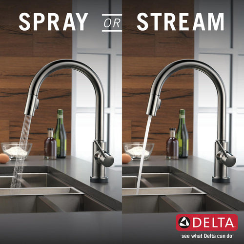 Delta Single Handle Pull-Down Kitchen Faucet with Touch