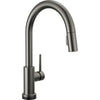 Trinsic Pull-down Touchless Kitchen Faucet Chrome - Black Stainless