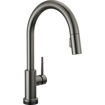 Trinsic Pull-down Touchless Kitchen Faucet Chrome - Black Stainless