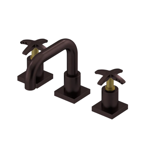 Rubinet Widespread Lav. Set. with Genesis spout (less drain) Oil Rubbed Bronze