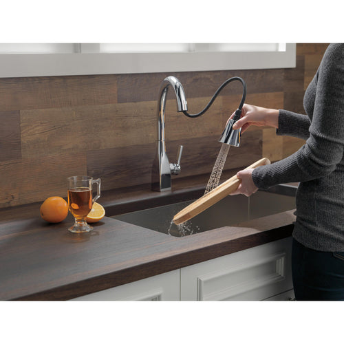 Delta Single Handle Pull-Down Kitchen Faucet with ShieldSpray