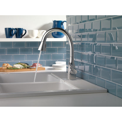 Delta Single Handle Pull-Down Kitchen Faucet with ShieldSpray