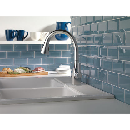 Delta Single Handle Pull-Down Kitchen Faucet with ShieldSpray