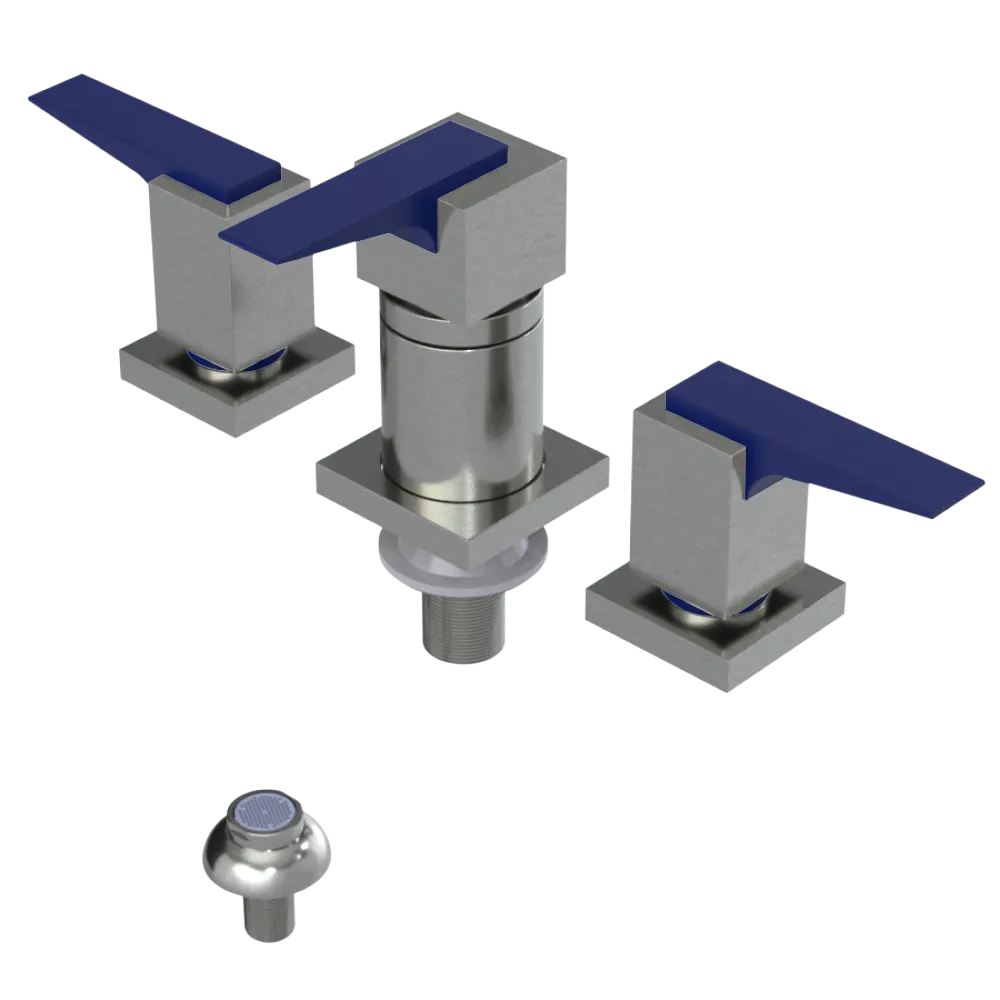 Rubinet Bidet Fitting with Spray, Diverter, and Vacuum Breaker (less drain) Satin Nickel