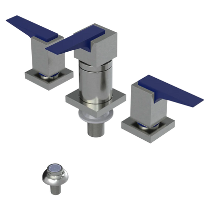 Rubinet Bidet Fitting with Spray, Diverter, and Vacuum Breaker (less drain) Satin Nickel