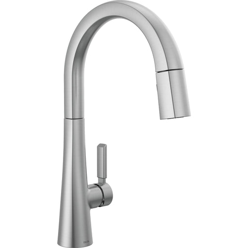 Monrovia Single Handle Pull-down Kitchen Faucet In Chrome Lumicoat - Arctic Stainless