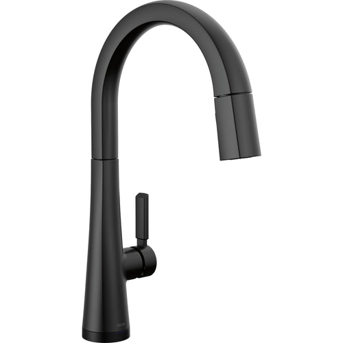 Monrovia Single Handle Pull-down Kitchen Faucet With TOUCH2O Technolo - Matte Black