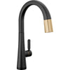 Monrovia Monrovia Touchless Kitchen Pull-down Chrome - Matte Black/Champagne Bronze