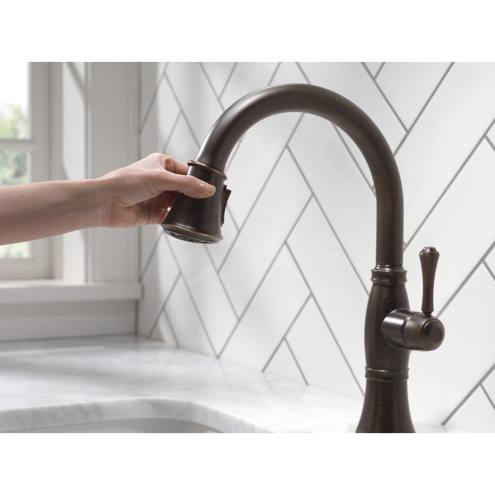 Delta Single Handle Pull-Down Kitchen Faucet with ShieldSpray